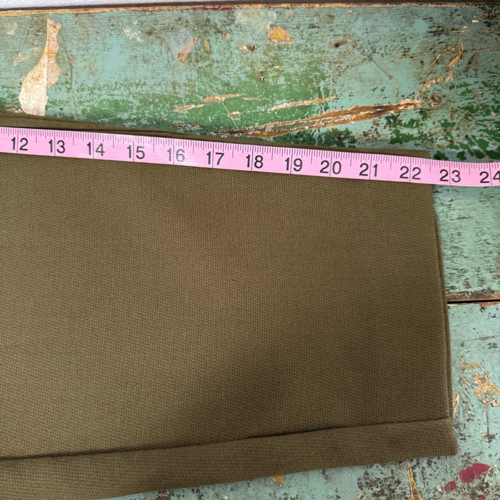 Frank and Oak The Utility Alice Straight Pant in Dark Olive Sz 6 Minimalist - Picture 16 of 16